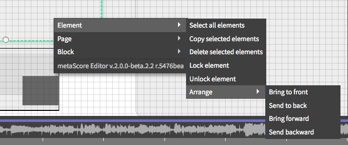 right-clicking element