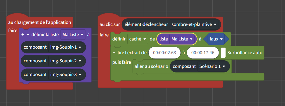 Exemple d'utilisation des listes